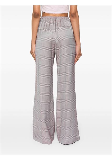 Pink plaid-check flared trousers Forte forte - women FORTE FORTE | 128232006